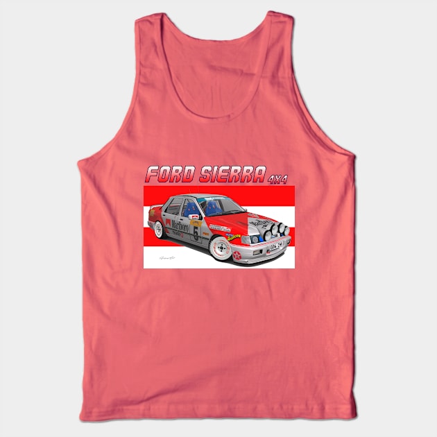 GrA Ford Sierra Sapphire RS Cosworth 4X4 Tank Top by PjesusArt